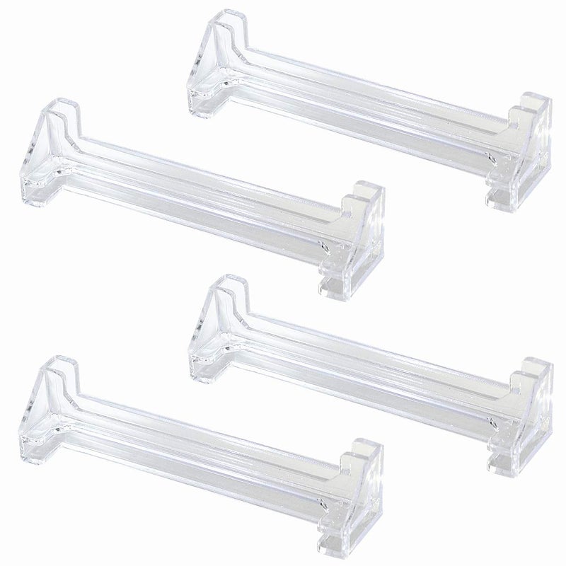 Cutelec Vertical Blind Valance Corners 4 Pack 3.5inch Clear Plastic for L Sharp Dust Cover,Blinds Parts,Accessory,Components - Image 1